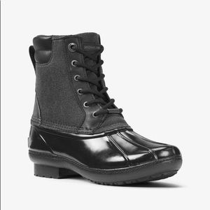 Michael Kors Easton Lace-up Duck Rain Boot